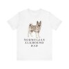 Norwegian Elkhound Dad Shirt, Vintage Dog Sketch Tee, Dog Dad Gift