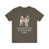Norwegian Elkhound Dad Shirt, Vintage Dog Sketch Tee, Dog Dad Gift
