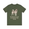 Norwegian Elkhound Dad Shirt, Vintage Dog Sketch Tee, Dog Dad Gift