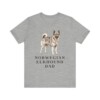 Norwegian Elkhound Dad Shirt, Vintage Dog Sketch Tee, Dog Dad Gift