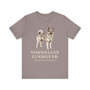 Norwegian Elkhound Latin Shirt, Vintage Dog Sketch Tee, Dog Latin Gift