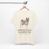 Norwegian Elkhound Latin Shirt, Vintage Dog Sketch Tee, Dog Latin Gift