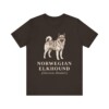 Norwegian Elkhound Latin Shirt, Vintage Dog Sketch Tee, Dog Latin Gift