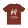 Norwegian Elkhound Latin Shirt, Vintage Dog Sketch Tee, Dog Latin Gift