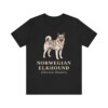Norwegian Elkhound Latin Shirt, Vintage Dog Sketch Tee, Dog Latin Gift