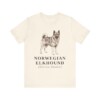 Norwegian Elkhound Latin Shirt, Vintage Dog Sketch Tee, Dog Latin Gift