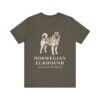 Norwegian Elkhound Latin Shirt, Vintage Dog Sketch Tee, Dog Latin Gift