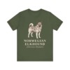Norwegian Elkhound Latin Shirt, Vintage Dog Sketch Tee, Dog Latin Gift