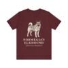 Norwegian Elkhound Latin Shirt, Vintage Dog Sketch Tee, Dog Latin Gift