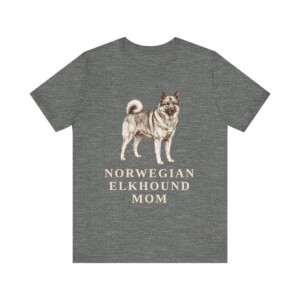 Norwegian Elkhound Mom Shirt, Vintage Dog Sketch Tee, Dog Mom Gift