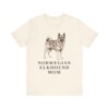 Norwegian Elkhound Mom Shirt, Vintage Dog Sketch Tee, Dog Mom Gift