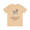 Norwegian Elkhound Mom Shirt, Vintage Dog Sketch Tee, Dog Mom Gift