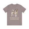 Norwegian Elkhound Shirt, Vintage Dog Sketch Tee, Dog Lover Gift