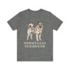 Norwegian Elkhound Shirt, Vintage Dog Sketch Tee, Dog Lover Gift