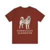 Norwegian Elkhound Shirt, Vintage Dog Sketch Tee, Dog Lover Gift
