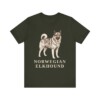 Norwegian Elkhound Shirt, Vintage Dog Sketch Tee, Dog Lover Gift