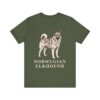 Norwegian Elkhound Shirt, Vintage Dog Sketch Tee, Dog Lover Gift