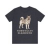 Norwegian Elkhound Shirt, Vintage Dog Sketch Tee, Dog Lover Gift