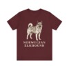 Norwegian Elkhound Shirt, Vintage Dog Sketch Tee, Dog Lover Gift