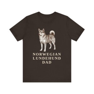 Norwegian Lundehund Dad Shirt, Vintage Dog Sketch Tee, Dog Dad Gift
