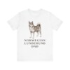 Norwegian Lundehund Dad Shirt, Vintage Dog Sketch Tee, Dog Dad Gift