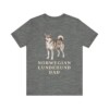Norwegian Lundehund Dad Shirt, Vintage Dog Sketch Tee, Dog Dad Gift