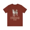 Norwegian Lundehund Dad Shirt, Vintage Dog Sketch Tee, Dog Dad Gift