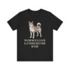 Norwegian Lundehund Dad Shirt, Vintage Dog Sketch Tee, Dog Dad Gift