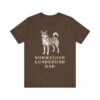 Norwegian Lundehund Dad Shirt, Vintage Dog Sketch Tee, Dog Dad Gift