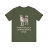 Norwegian Lundehund Dad Shirt, Vintage Dog Sketch Tee, Dog Dad Gift