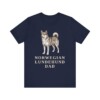 Norwegian Lundehund Dad Shirt, Vintage Dog Sketch Tee, Dog Dad Gift