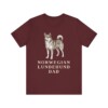 Norwegian Lundehund Dad Shirt, Vintage Dog Sketch Tee, Dog Dad Gift
