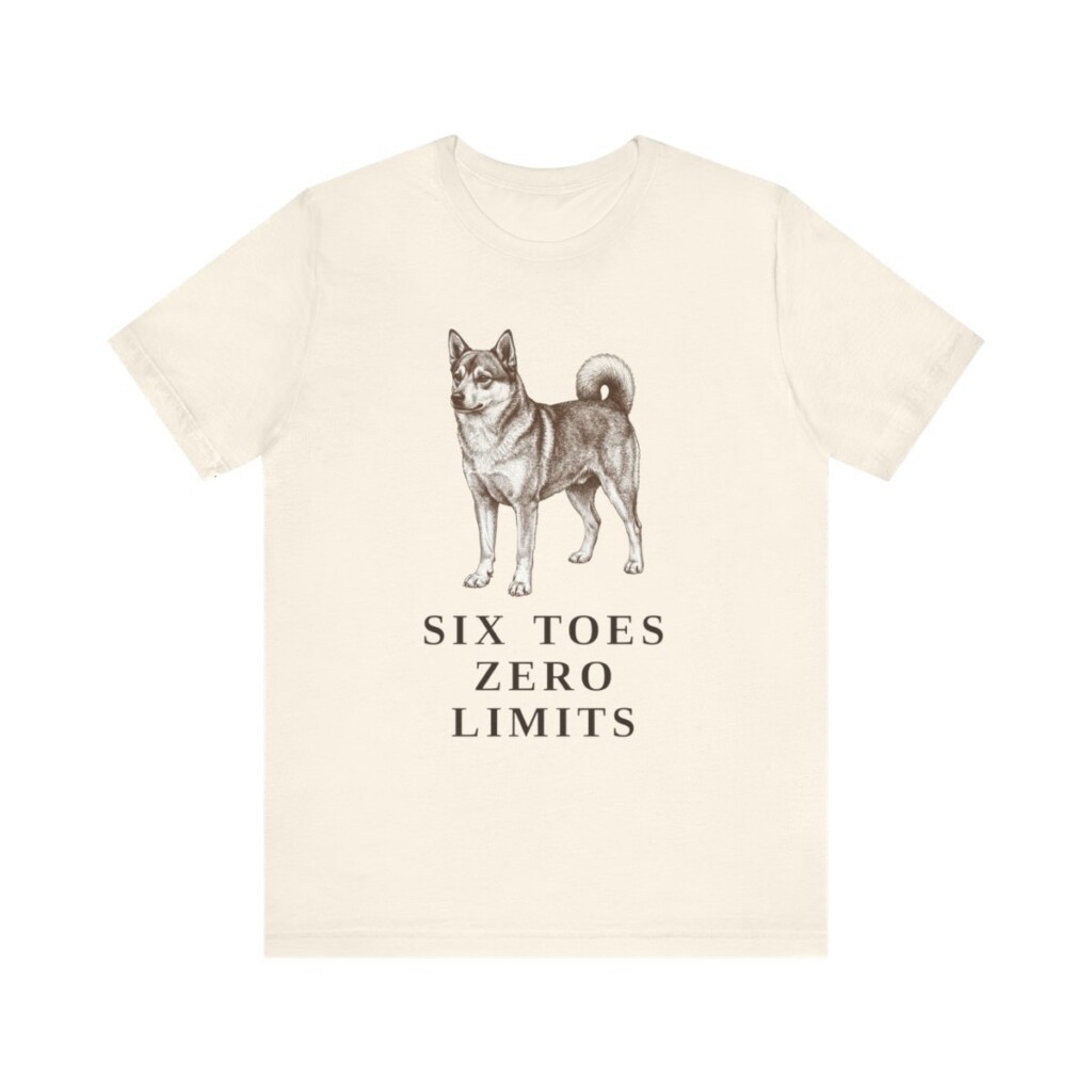 Norwegian Lundehund Humor Shirt, Vintage Dog Sketch Tee, Dog Humor Gift