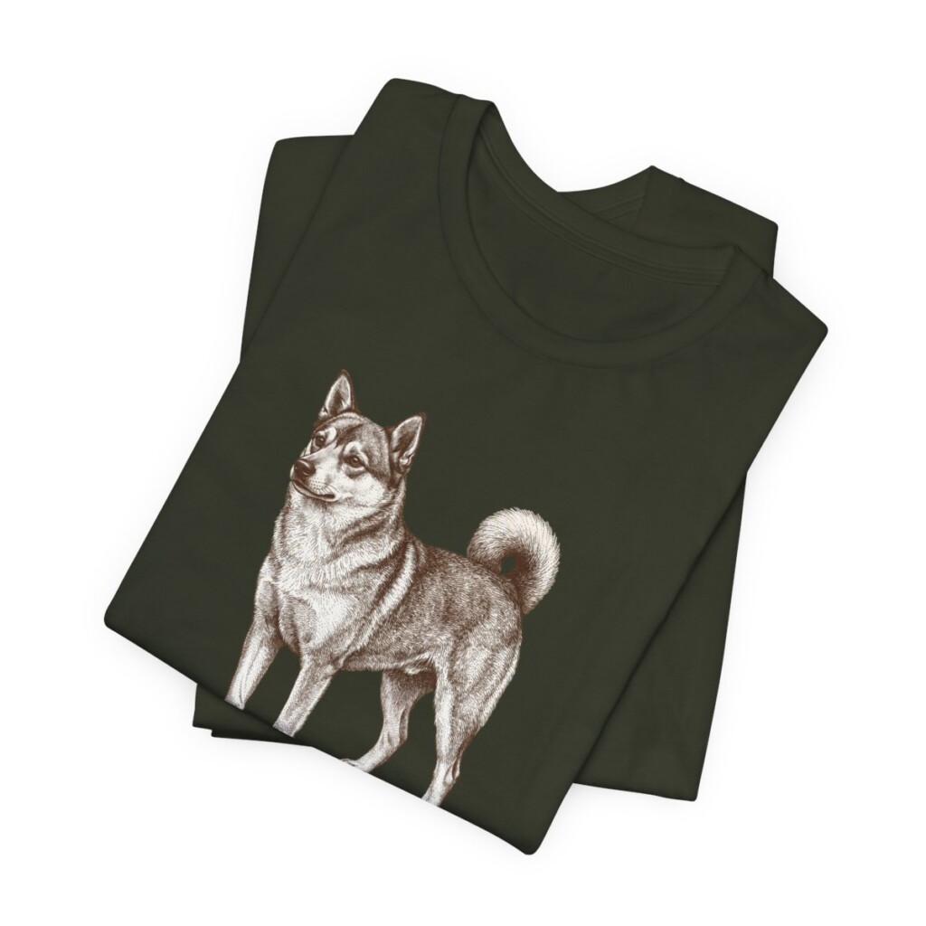 Norwegian Lundehund Humor Shirt, Vintage Dog Sketch Tee, Dog Humor Gift