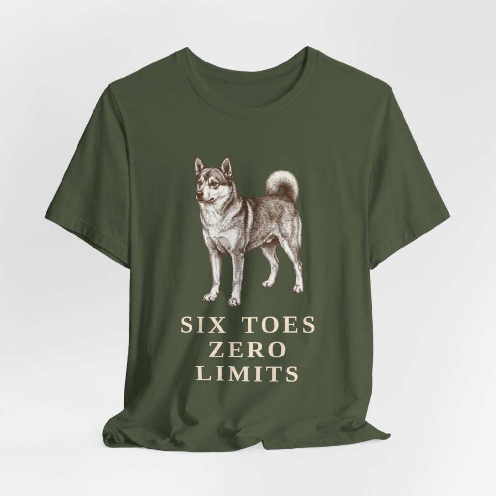 Norwegian Lundehund Humor Shirt, Vintage Dog Sketch Tee, Dog Humor Gift