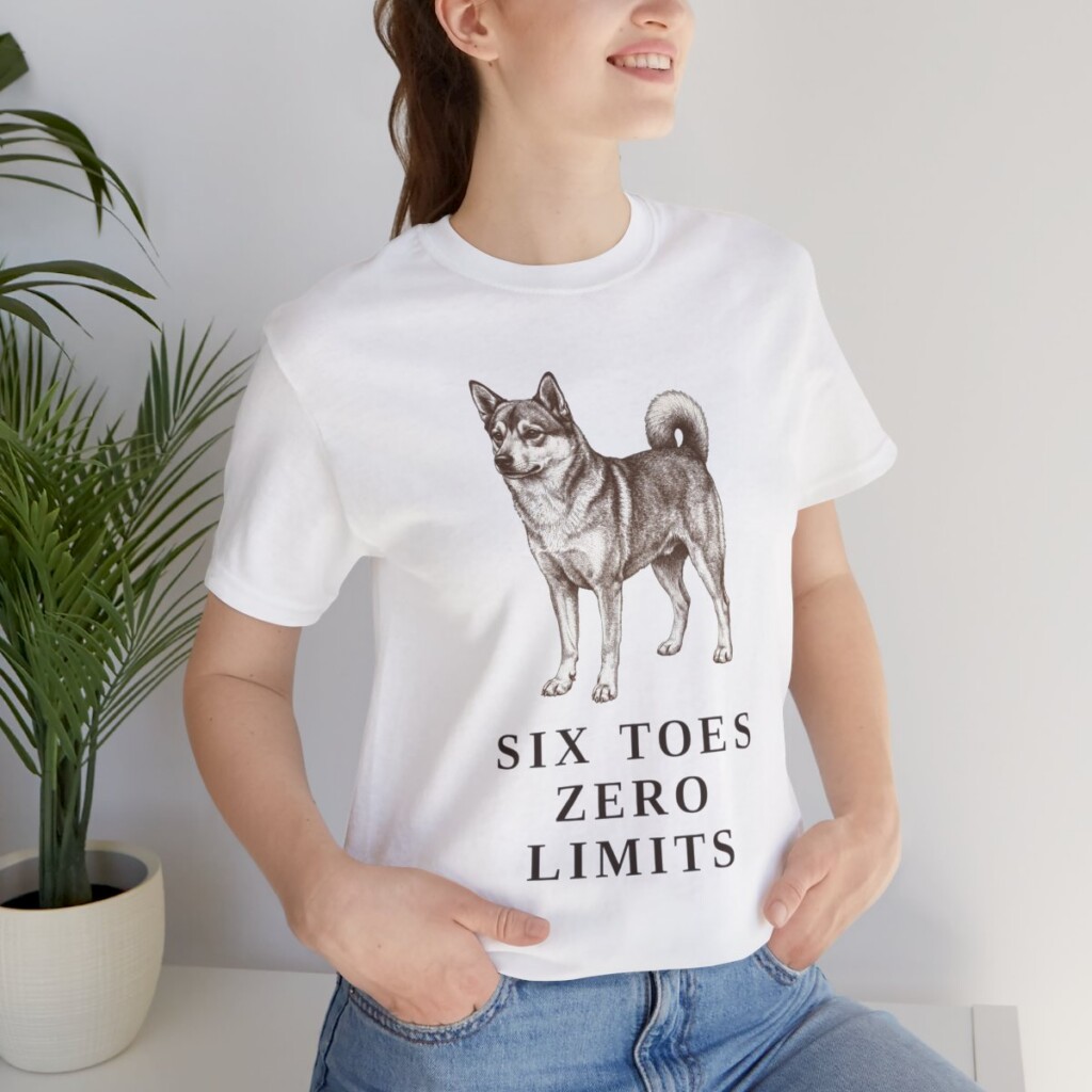 Norwegian Lundehund Humor Shirt, Vintage Dog Sketch Tee, Dog Humor Gift