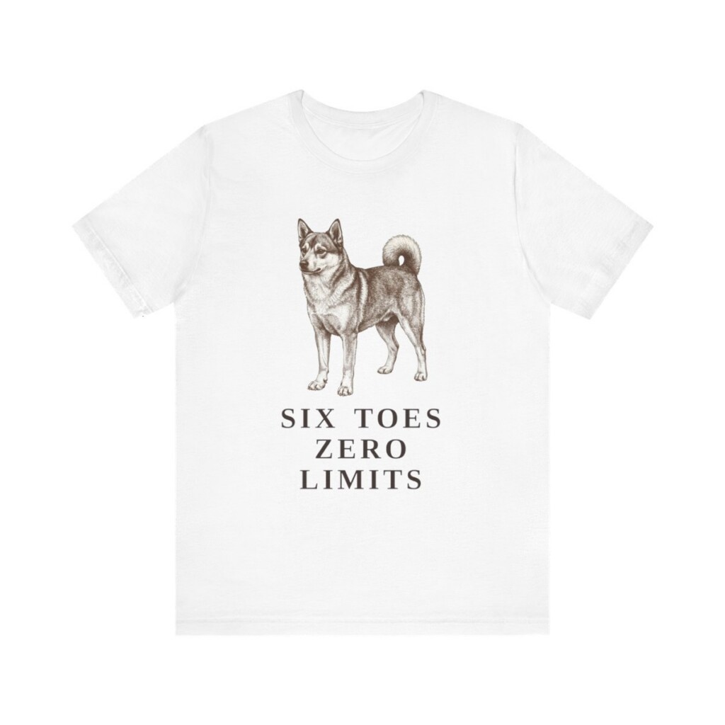 Norwegian Lundehund Humor Shirt, Vintage Dog Sketch Tee, Dog Humor Gift