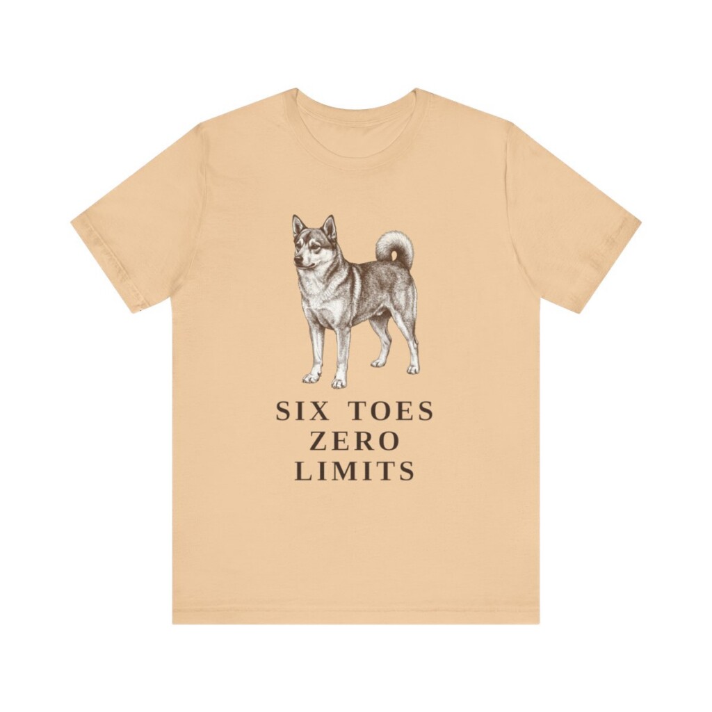 Norwegian Lundehund Humor Shirt, Vintage Dog Sketch Tee, Dog Humor Gift