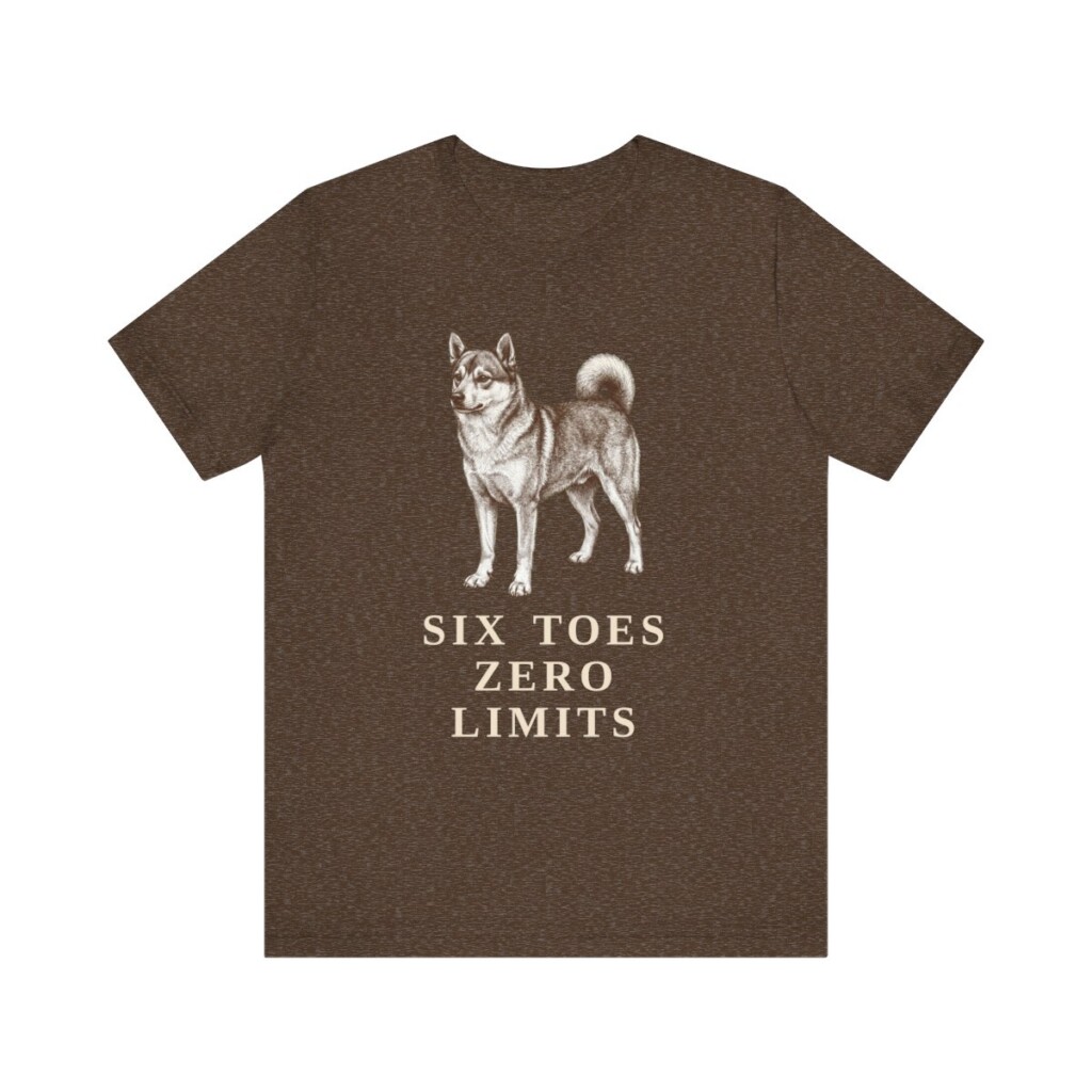 Norwegian Lundehund Humor Shirt, Vintage Dog Sketch Tee, Dog Humor Gift