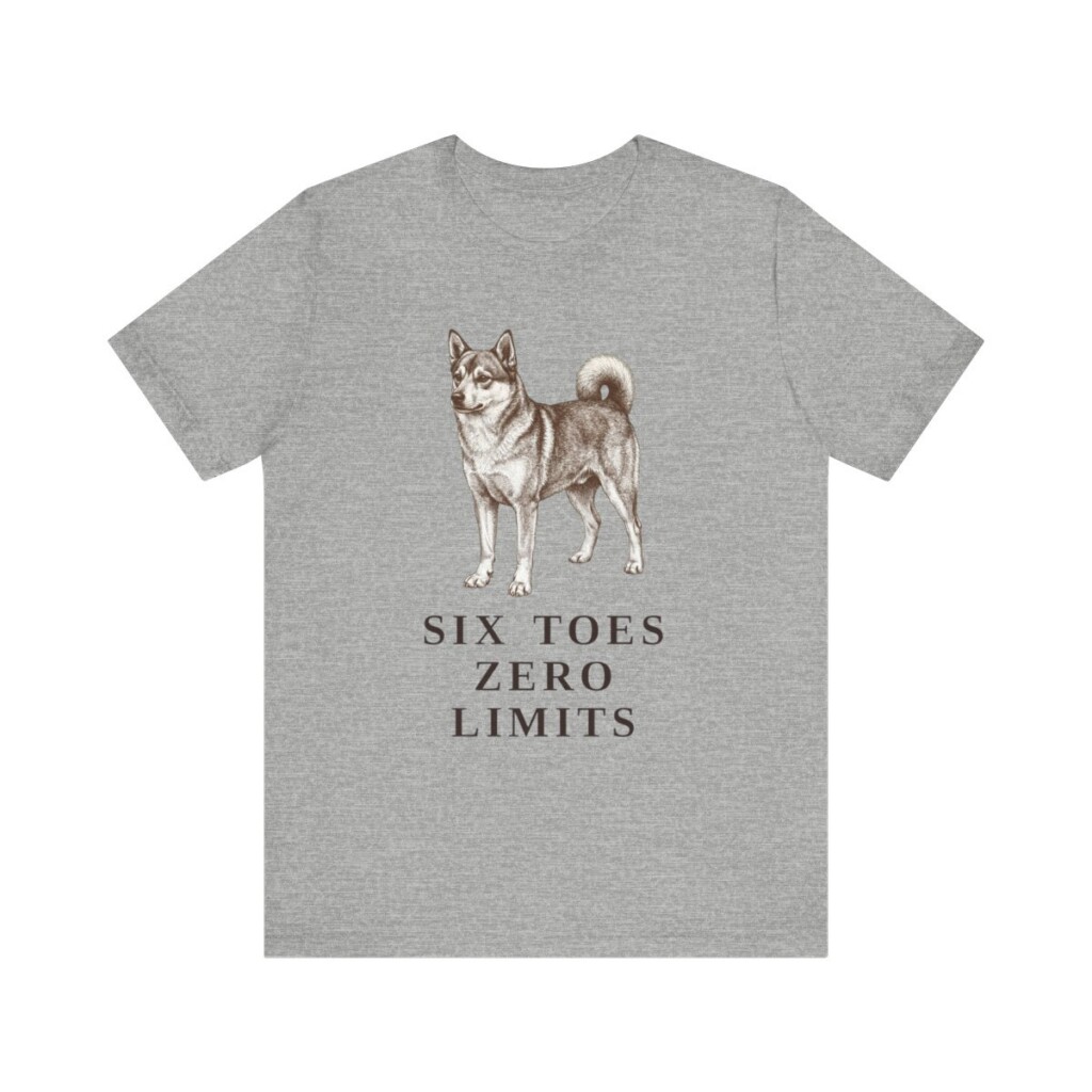 Norwegian Lundehund Humor Shirt, Vintage Dog Sketch Tee, Dog Humor Gift