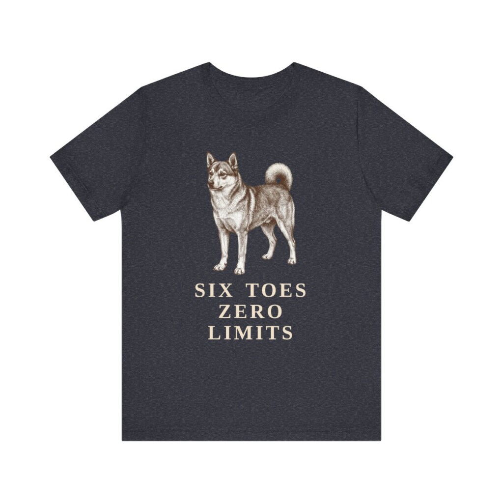 Norwegian Lundehund Humor Shirt, Vintage Dog Sketch Tee, Dog Humor Gift