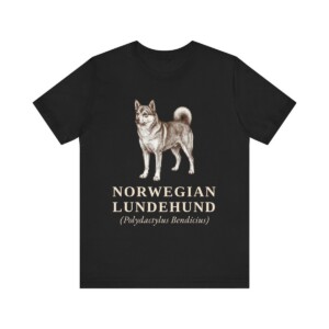 Norwegian Lundehund Latin Shirt, Vintage Dog Sketch Tee, Dog Latin Gift