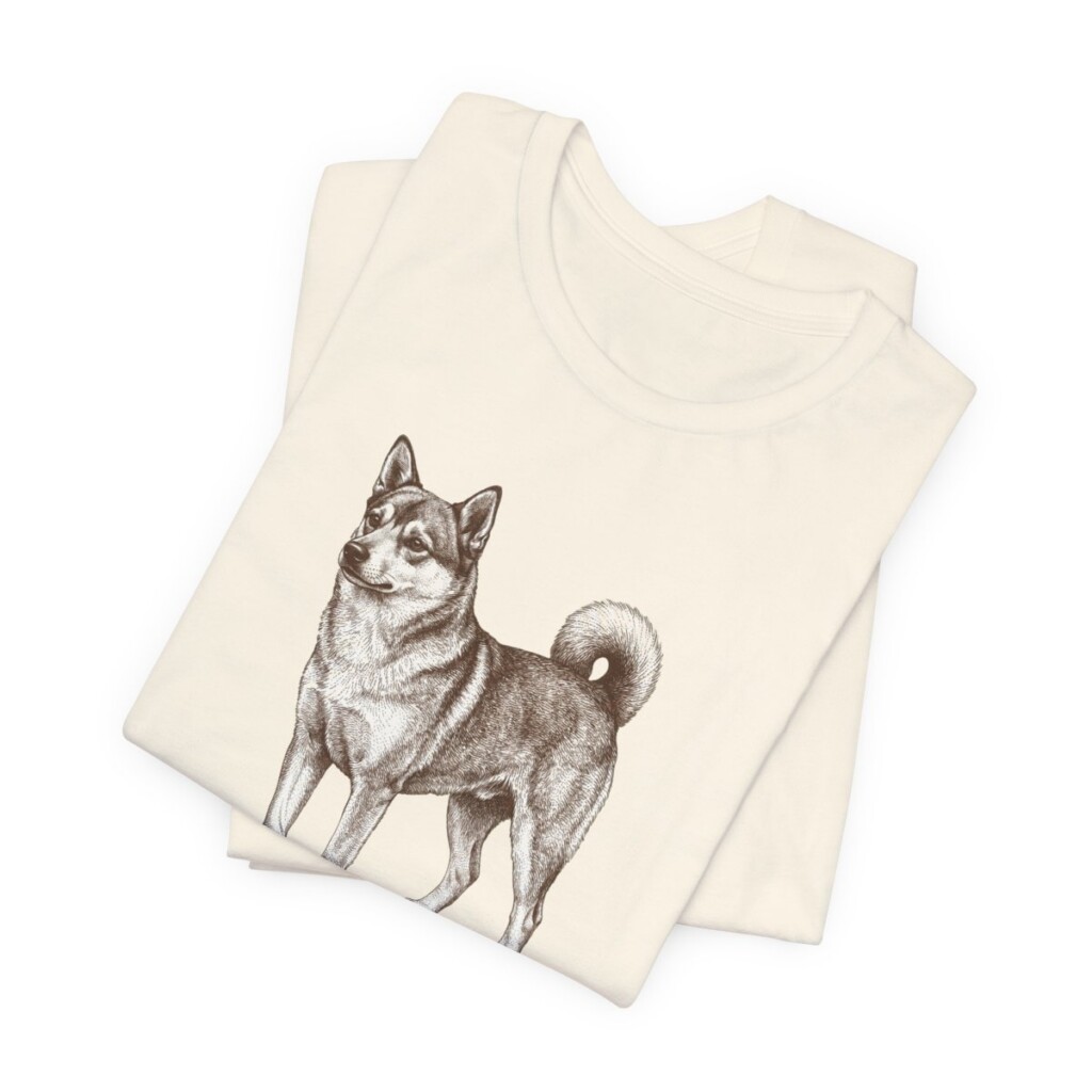 Norwegian Lundehund Latin Shirt, Vintage Dog Sketch Tee, Dog Latin Gift
