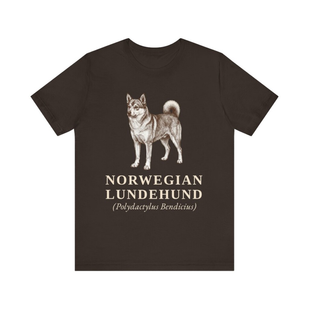 Norwegian Lundehund Latin Shirt, Vintage Dog Sketch Tee, Dog Latin Gift