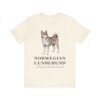 Norwegian Lundehund Latin Shirt, Vintage Dog Sketch Tee, Dog Latin Gift