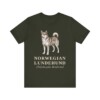 Norwegian Lundehund Latin Shirt, Vintage Dog Sketch Tee, Dog Latin Gift