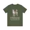 Norwegian Lundehund Latin Shirt, Vintage Dog Sketch Tee, Dog Latin Gift