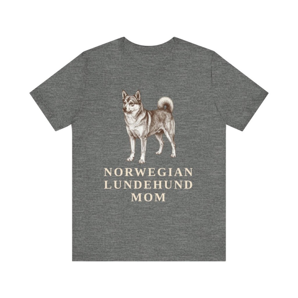Norwegian Lundehund Mom Shirt, Vintage Dog Sketch Tee, Dog Mom Gift