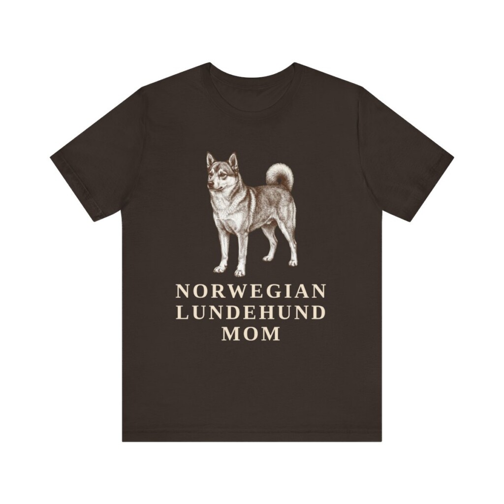 Norwegian Lundehund Mom Shirt, Vintage Dog Sketch Tee, Dog Mom Gift