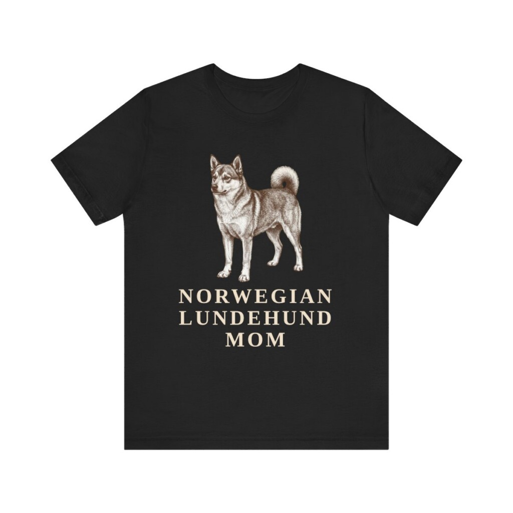 Norwegian Lundehund Mom Shirt, Vintage Dog Sketch Tee, Dog Mom Gift